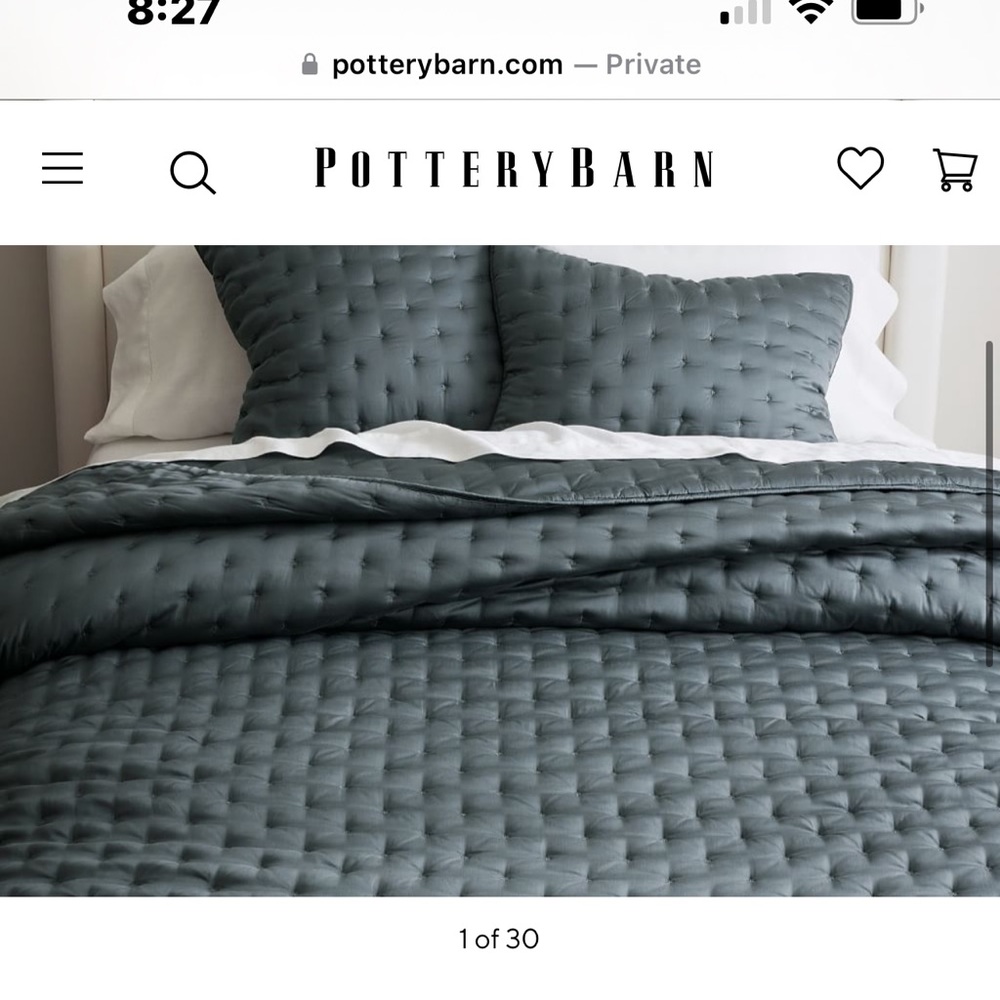 NWT - Pottery Barn Quilt & 2 Shams